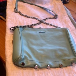 Rebecca Minkoff light green purse a slight bit of wear on the one corner